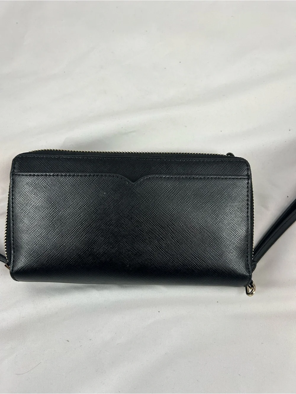 kate spade Black Saffiano Leather Wristlet Clutch